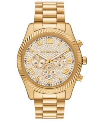 MICHAEL Michael Kors мужские золотистые кварцевые хронографы из нержавеющей стали 45mm