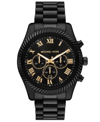 Michael Michael Kors мужские кварцевые хронограф с датой черные стальные часы 45 мм