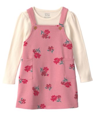 Carter's Детский набор: топ с длинным рукавом и юбка-сарафан, 2-piece set