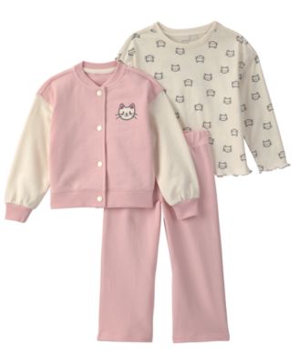 Carter's Детский комплект из топа, куртки и брюк с длинным рукавом, 3-piece set