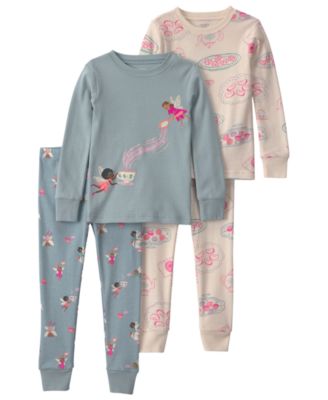 Детский комплект пижамы Fairy с длинным рукавом Carter's, 4 предмета