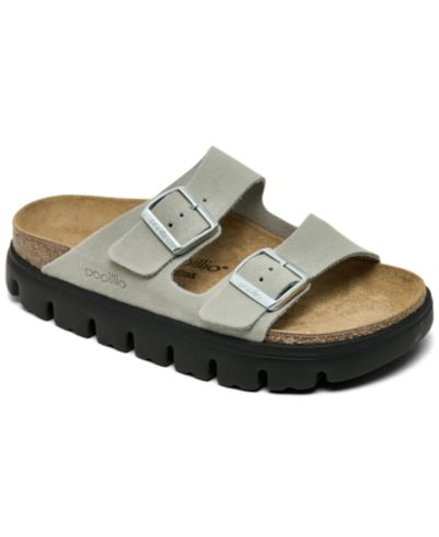 Papillio by Birkenstock Women's Arizona Chunky Suede Leather Platform Sandals from Finish Line