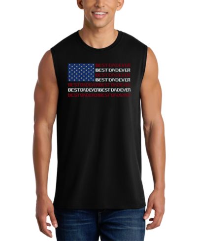 Мужской топ LA Pop Art Best Dad Ever American Flag