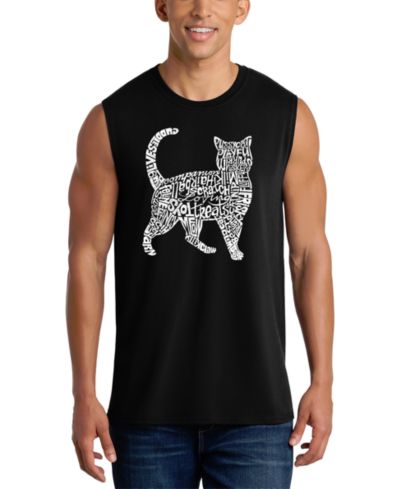 Мужской топ LA Pop Art Walking Cat Graphic Tank Top