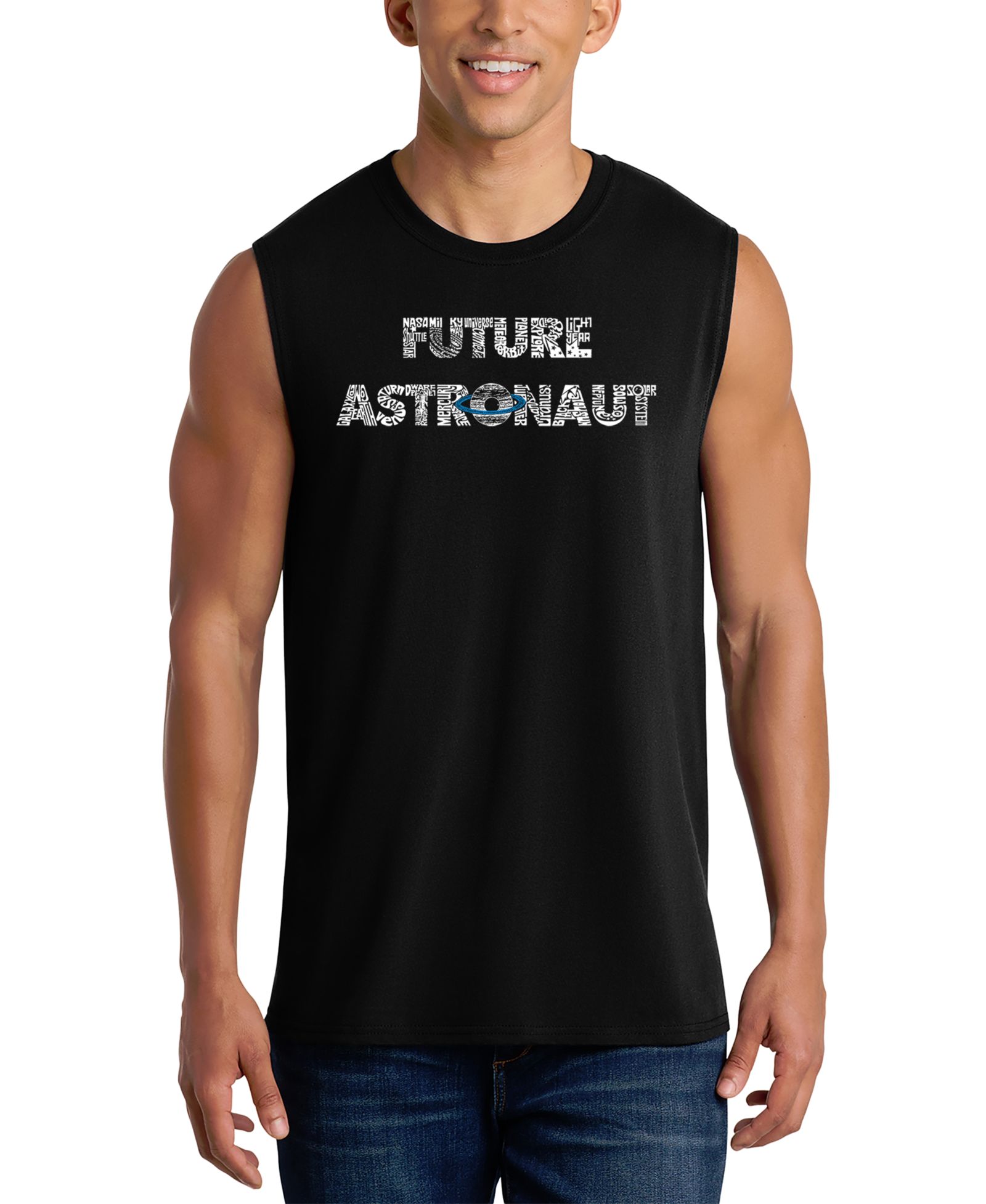 Мужская майка LA Pop Art Future Astronaut Graphic