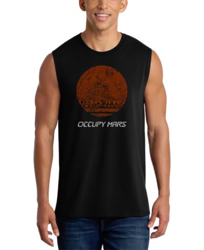 Мужской майка LA Pop Art с графикой планеты Occupy Mars