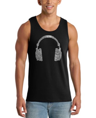 Мужская майка LA Pop Art Headphone Word Art Tank Top