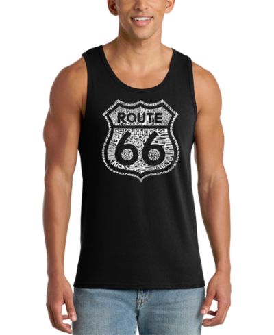 Танктоп LA Pop Art Men's Route 66 Word Art