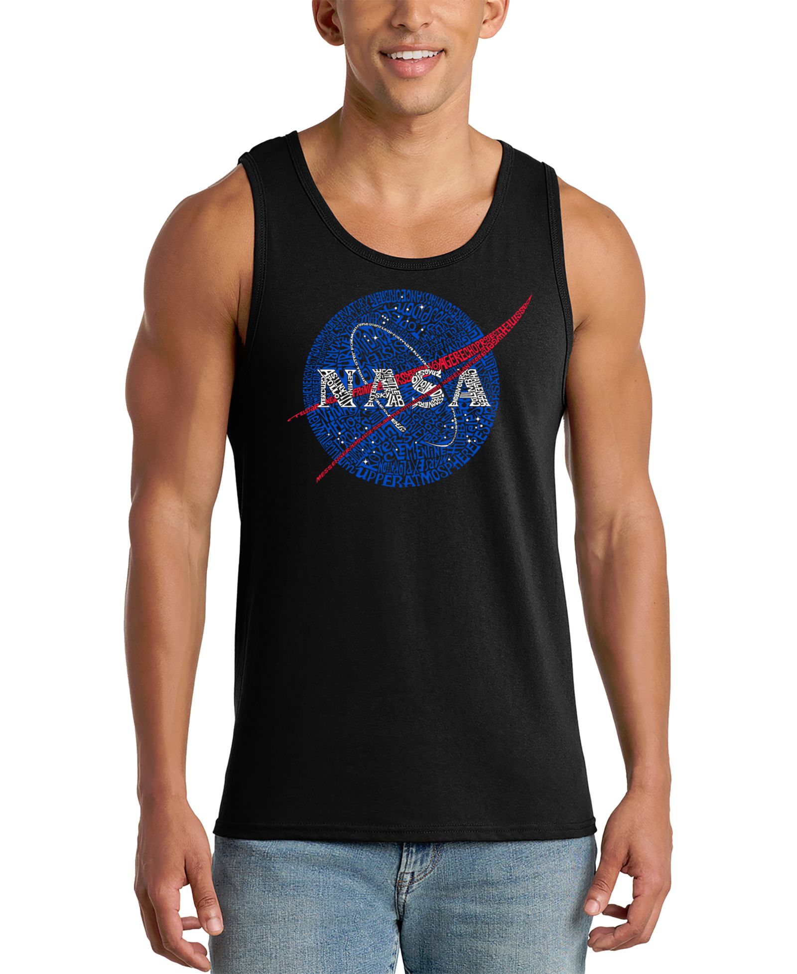 Мужской майка LA Pop Art с логотипом NASA Meatball