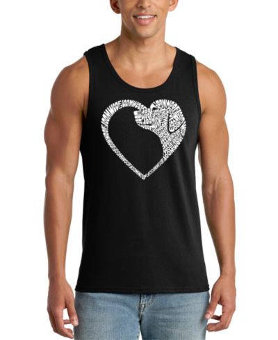 Мужской топ без рукавов LA Pop Art Woof Heart Graphic