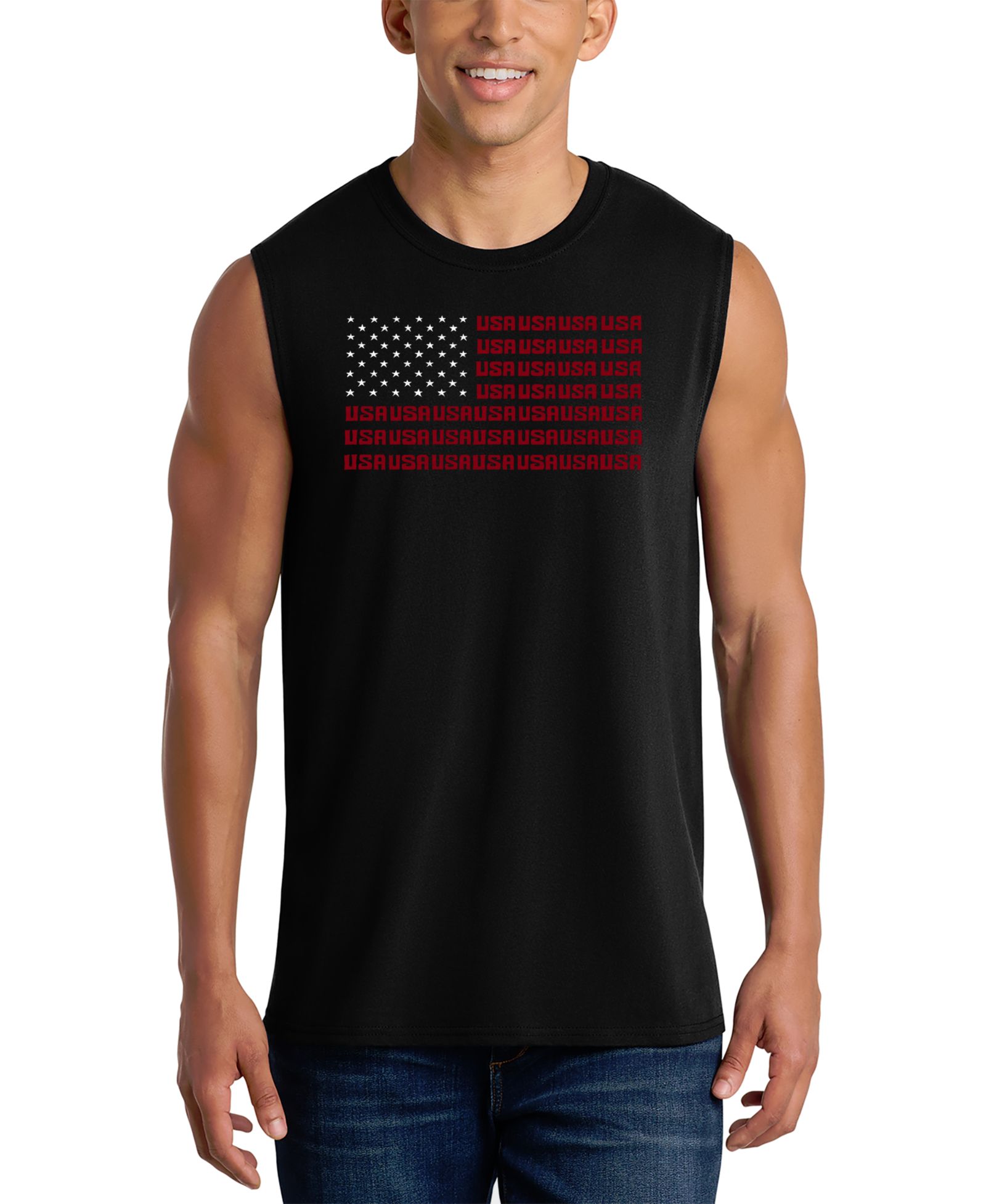 Мужской топ LA Pop Art USA Flag Patriotic Graphic