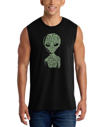 Мужской топ LA Pop Art Alien Head Word Art Graphic Tank Top