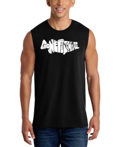 Мужской майка LA Pop Art Men's Gone Fishing Graphic