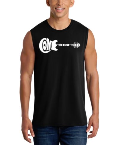 Мужской топ LA Pop Art Come Together Guitar Word Art Tank Top