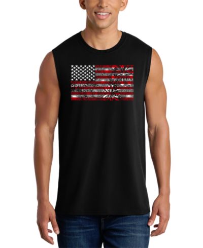 LA Pop Art Мужская майка American Flag Fireworks