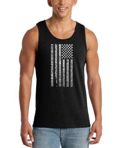 LA Pop Art Мужской майка с графикой American Flag