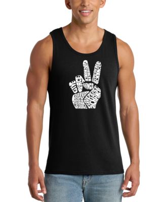 LA Pop Art мужской топ без рукавов с графическим принтом Give Peace A Chance