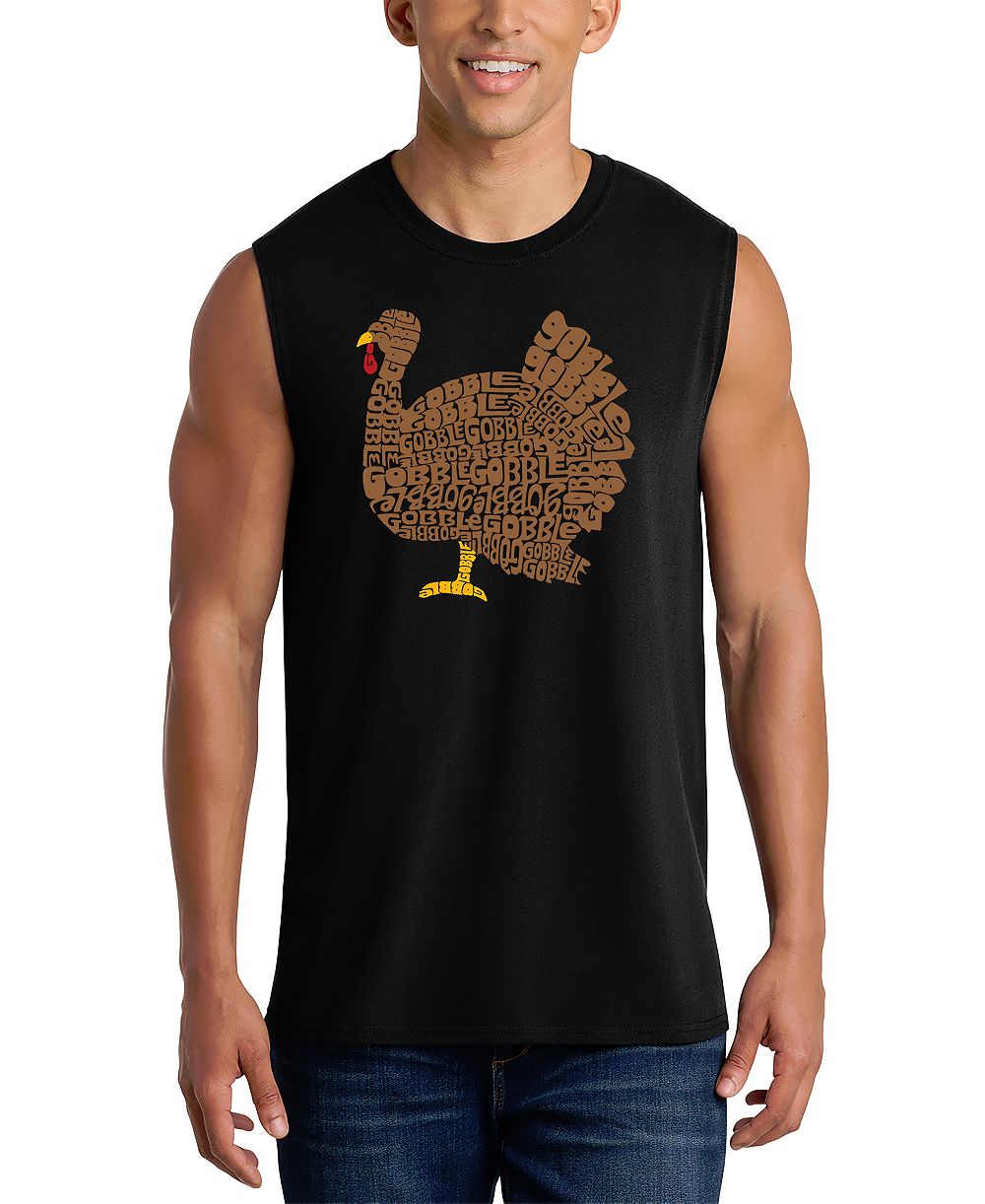 Мужская майка LA Pop Art Gobble Gobble Word Art Graphic