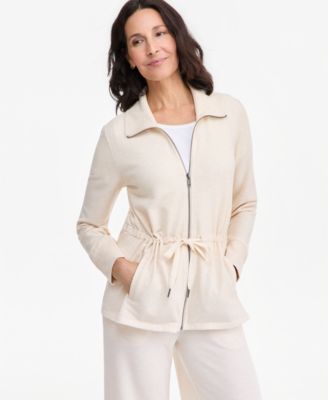Женская куртка Style & Co с молнией из французской терри, эксклюзив Macy's