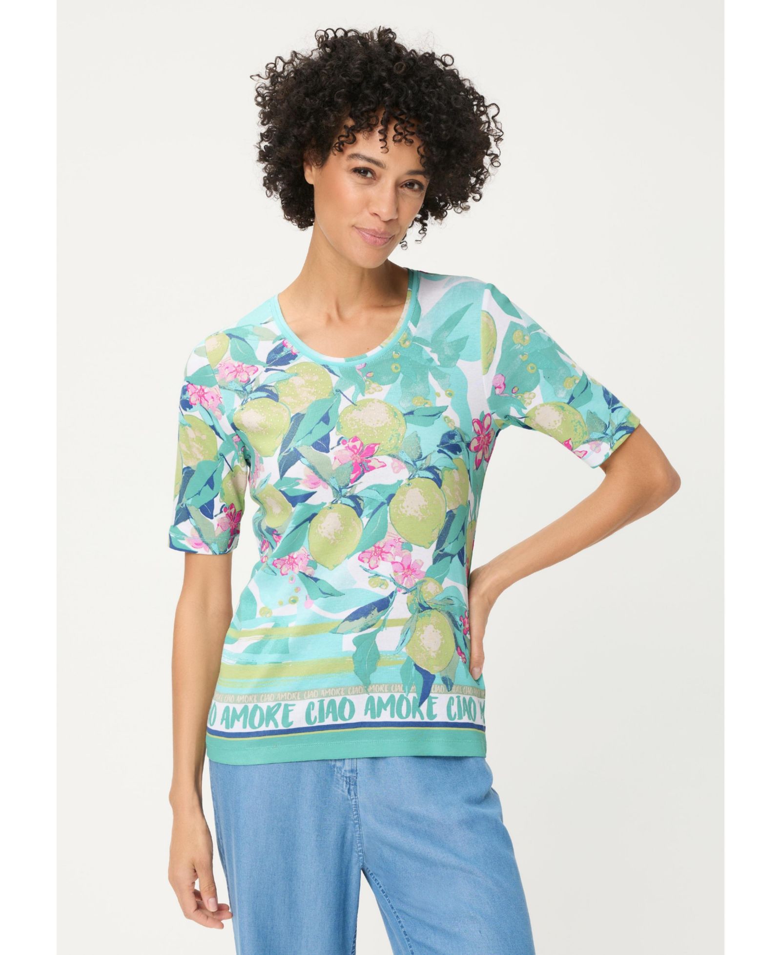 Olsen Women's Lemon Amore Print T-Shirt