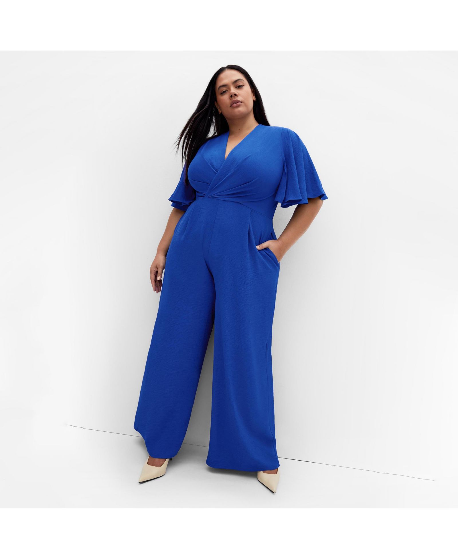 CITY CHIC Женский комбинезон Plus Size Braelynn V Neck