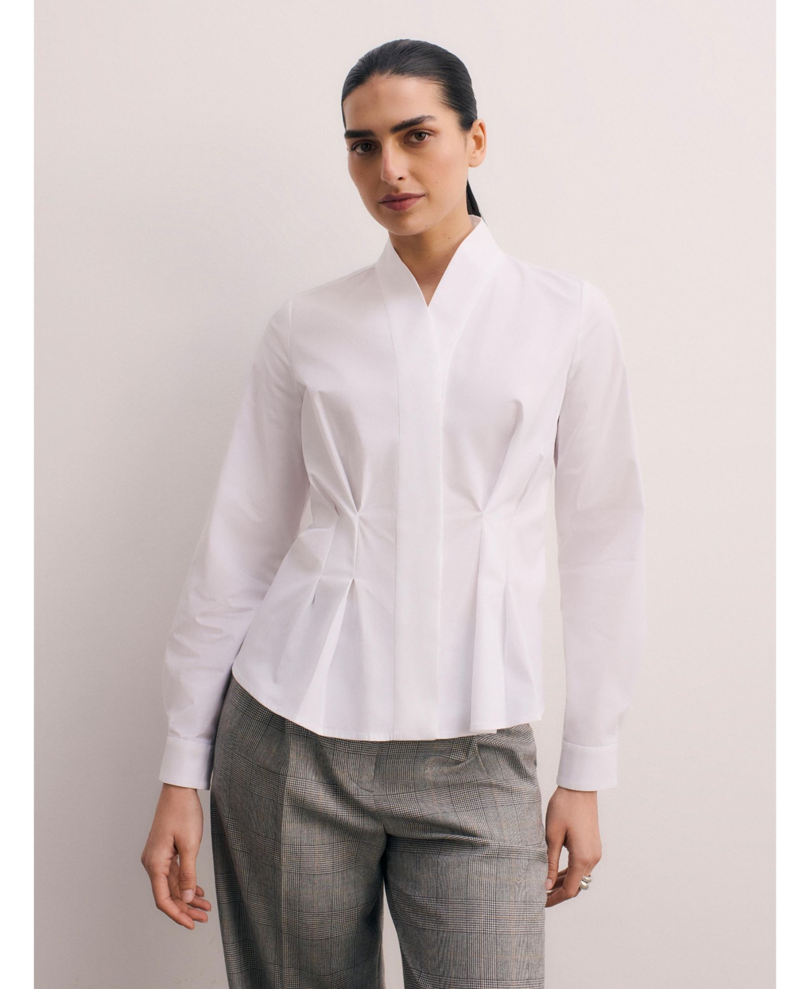 Женская блузка The Fold Avio Cotton
