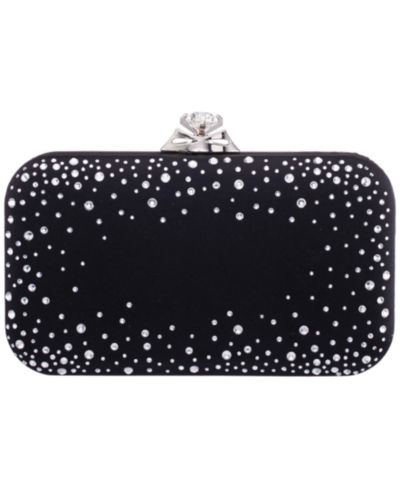 Nina Lindsay Scatter Crystal Minaudiere Small Clutch Handbag