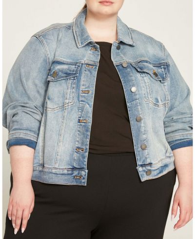 Джинсовая куртка Universal Standard Plus Size Kelsey