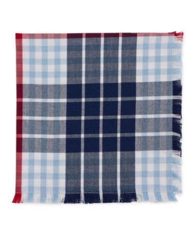 Набор салфеток Design Imports Liberty Plaid Fringed 4 шт.