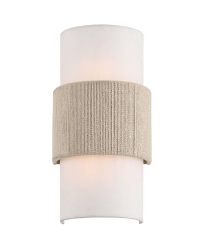 360 Lighting Cabo Настенное бра из льна и веревки, 2 лампы