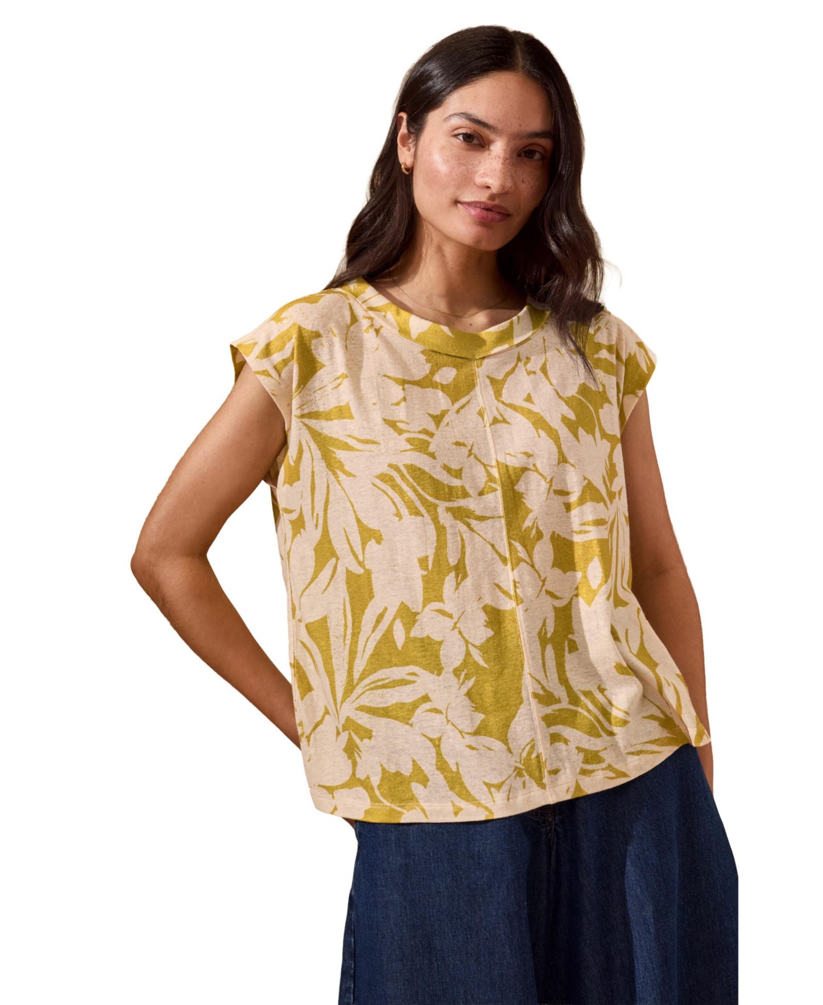 Женский топ Celtic & Co. Sleeveless Floral Jersey