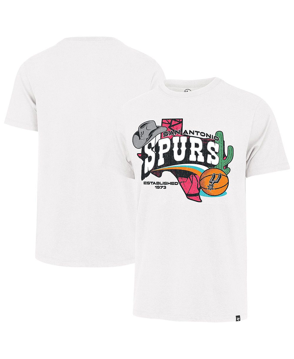 '47 Brand Мужская белая футболка '47 Brand San Antonio Spurs Regional Foundation