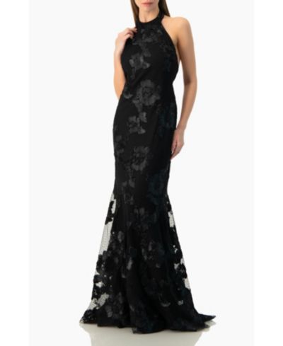 Вечернее платье Ivonne Women's Halter Floral Lace Mermaid
