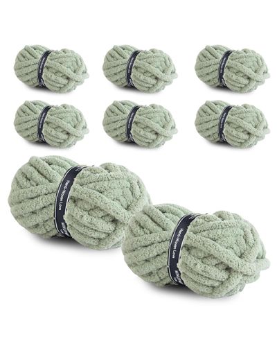 Пряжа GNUADZ 64 Ounce Chunky Chenille для вязания пледа, 8 Pack