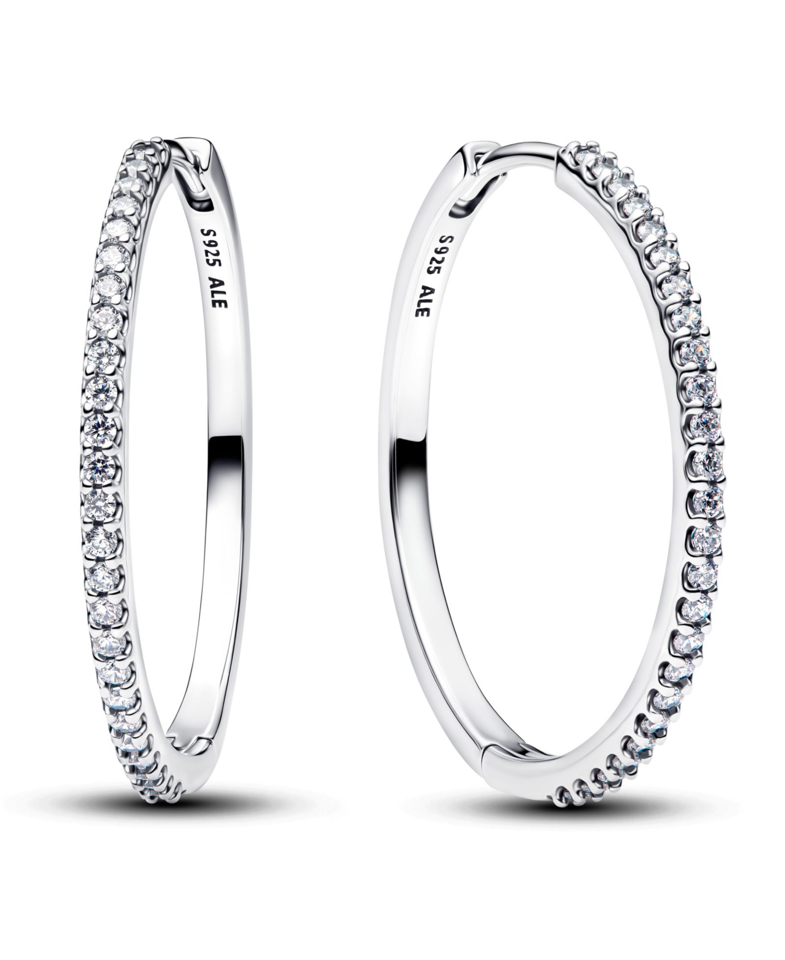 Pandora серьги-кольца Sparkling Hoop