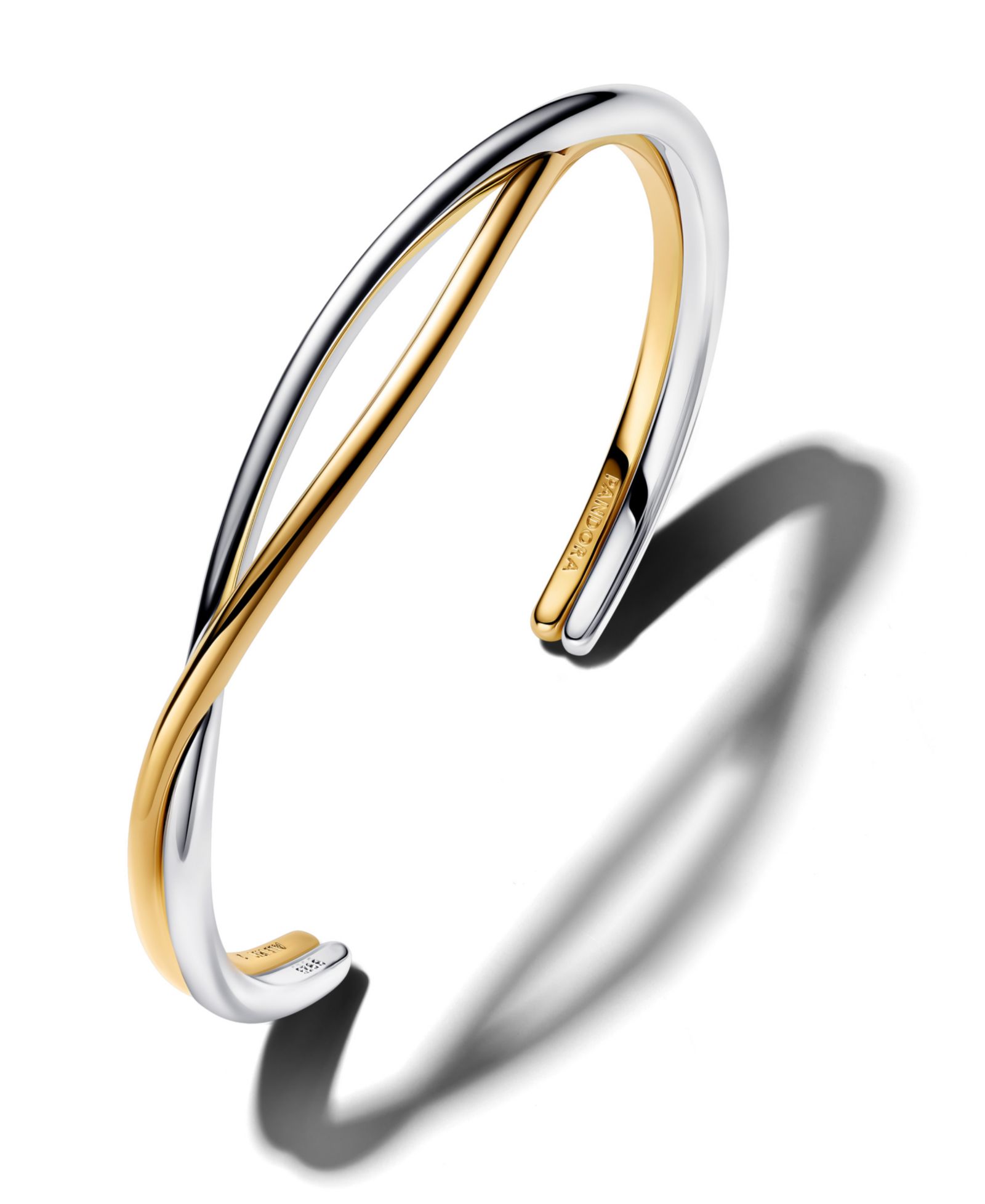 Браслет Pandora Entwined Two-Tone Open Bangle