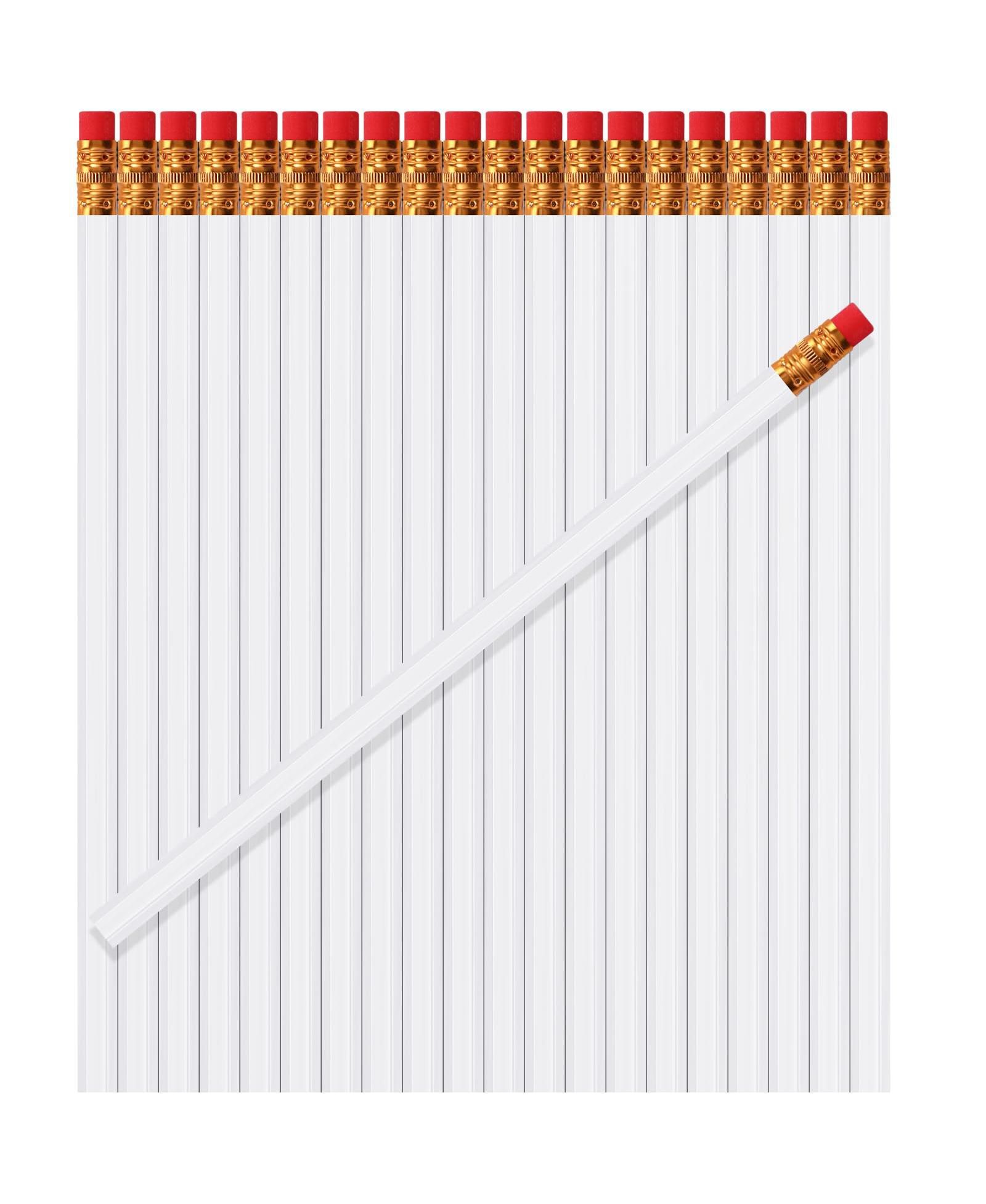 GNUADZ Hb Pencils with Eraser Unsharpened Wooden Hexagonal School Art Office Sketching Pack of 120