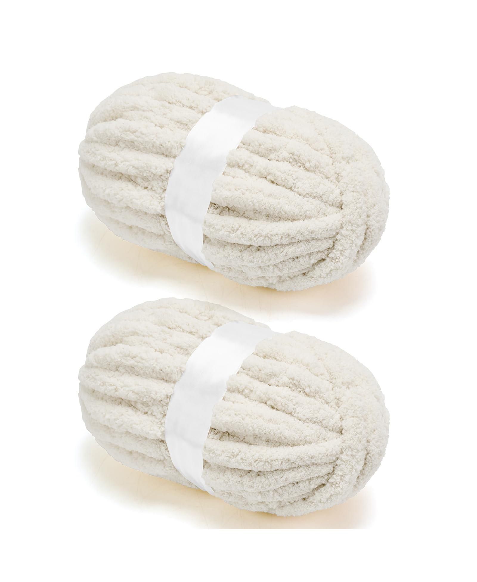 GNUADZ Chunky Chenille Yarn For Crocheting Arm Knitting Blanket