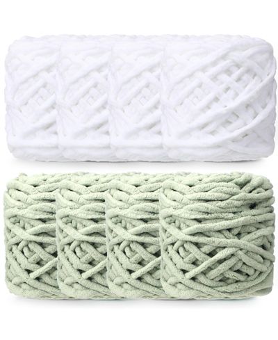White, green 8