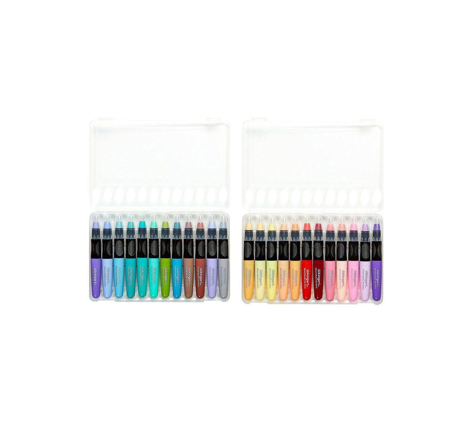 Восковые мелки GNUADZ Pastel Gel Stick водорастворимые, 24 шт