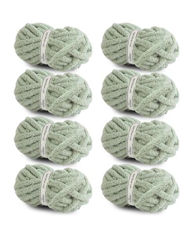 Комплект из 8 штук вязаная пряжа GNUADZ Chunky Chenille для вязания крючком
