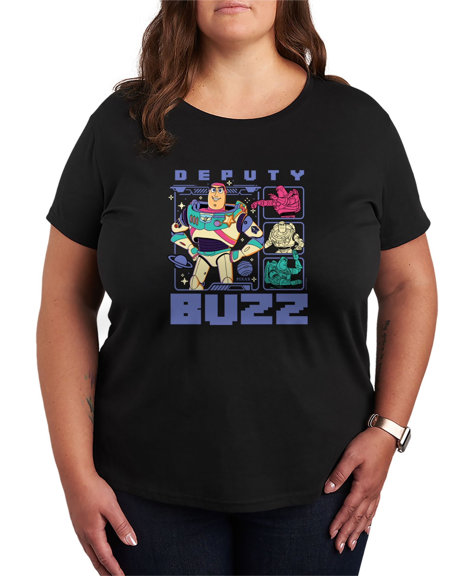 Футболка Hybrid Apparel Plus Size Toy Story 5 Deputy Buzz с принтом