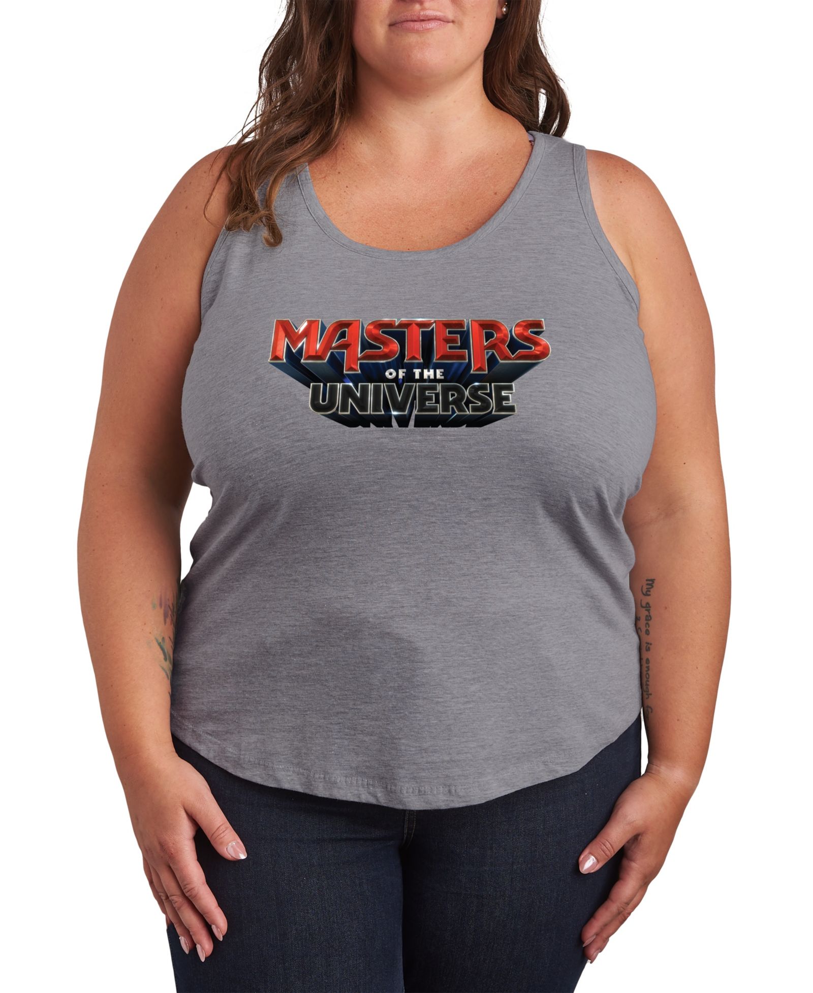 Майка Hybrid Apparel Plus Size Masters of the Universe Logo Racerback Graphic Tank Top
