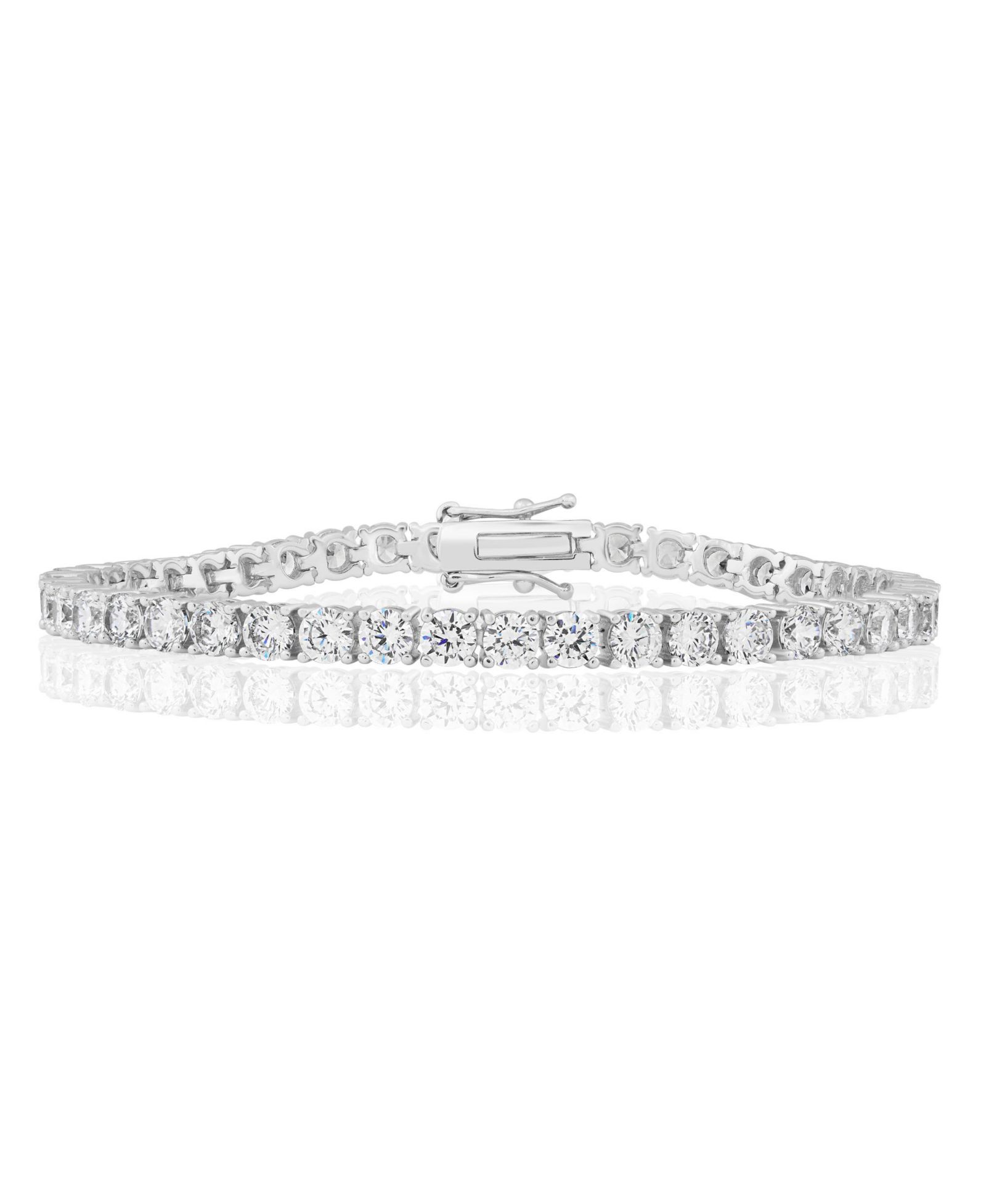 Браслет Simona Elegant Round 4mm Brilliant Cubic Zirconia Tennis