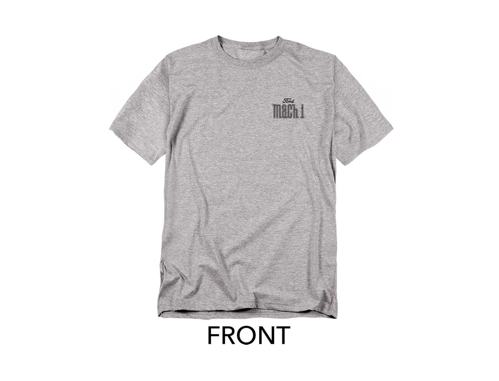 Mustang Men's Ford Mach 1 Logos Front Back T-Shirt
