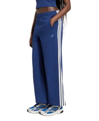 Женские широкие брюки adidas с тремя полосками