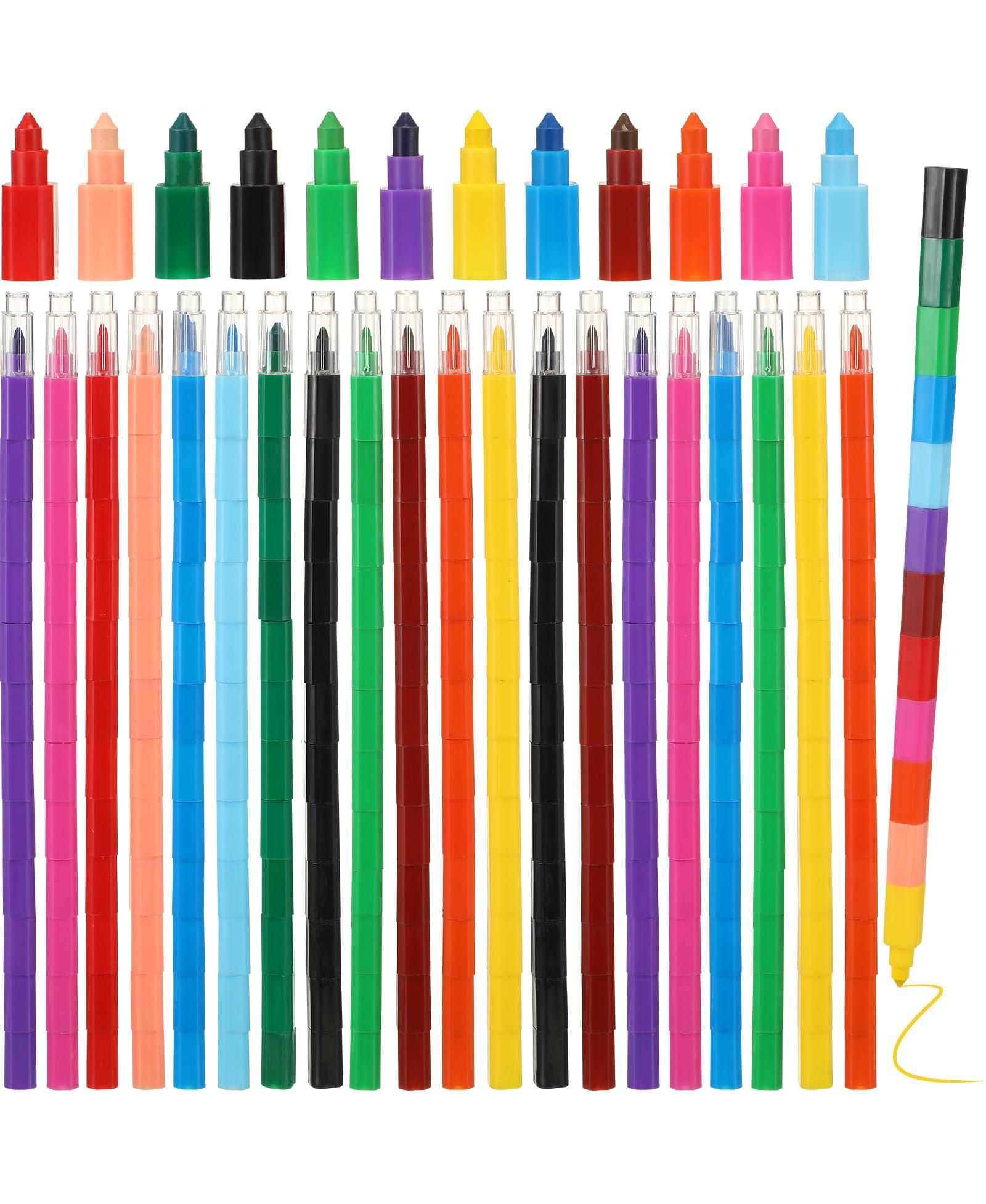 Набор цветных карандашей GNUADZ Stackable Crayons Buildable Rainbow, 20 шт.