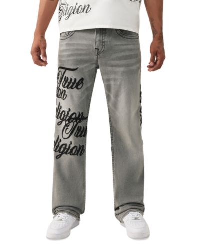Мужские джинсы True Religion Billy Bootcut с вышивкой на штанинах