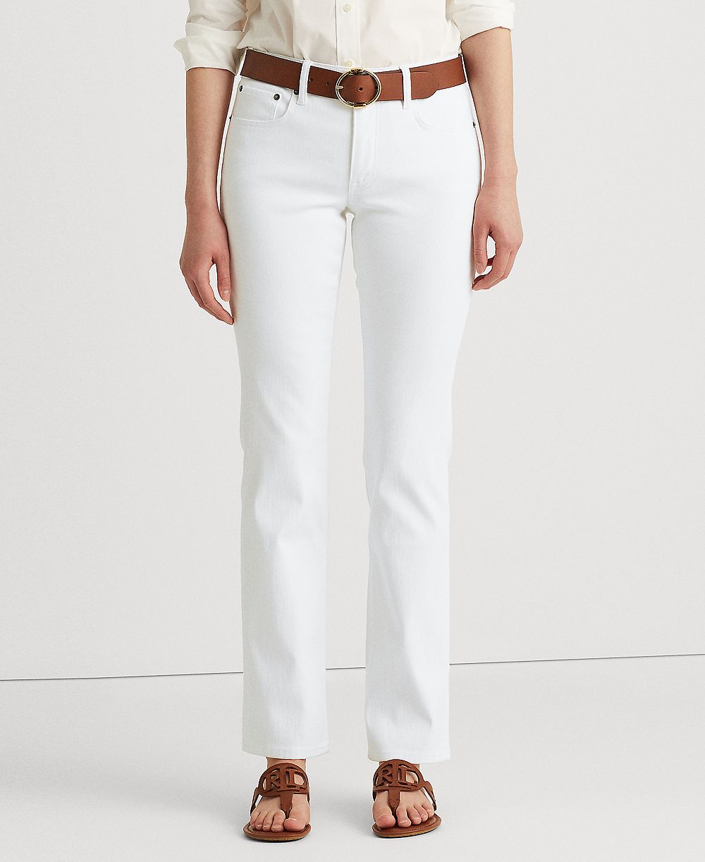 Lauren Ralph Lauren Petite Mid-Rise Straight Jean