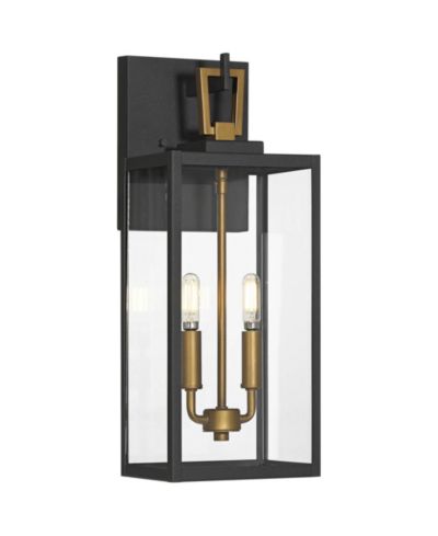 Уличный настенный светильник Possini Euro Design Trystin 18 inches Brass 2-Light